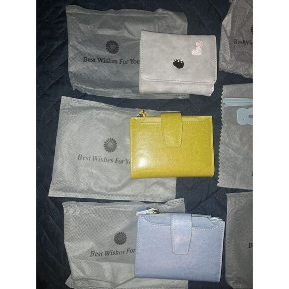 NEW- NINE Leather SENDEFN Women's RFID Blocking Leather Small Compact Bi-folds - Picture 13 of 13